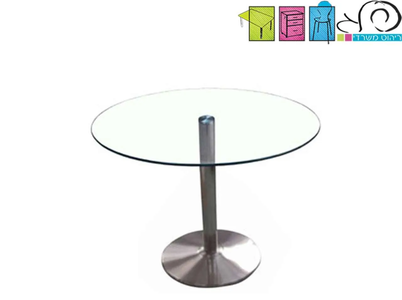 זכוכית עגול 100