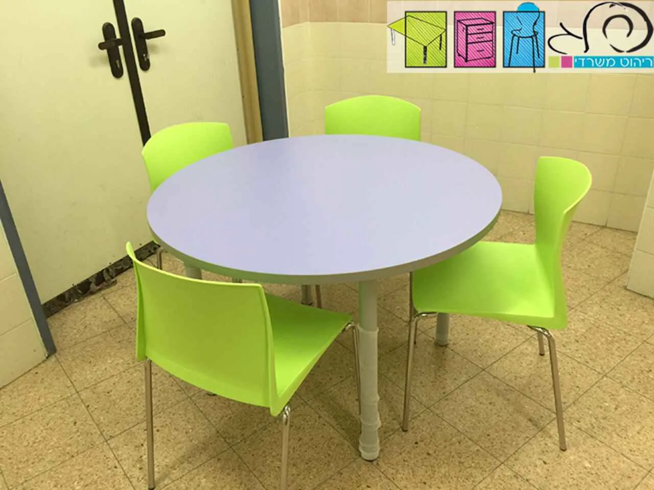 שולחן עגול אבנר